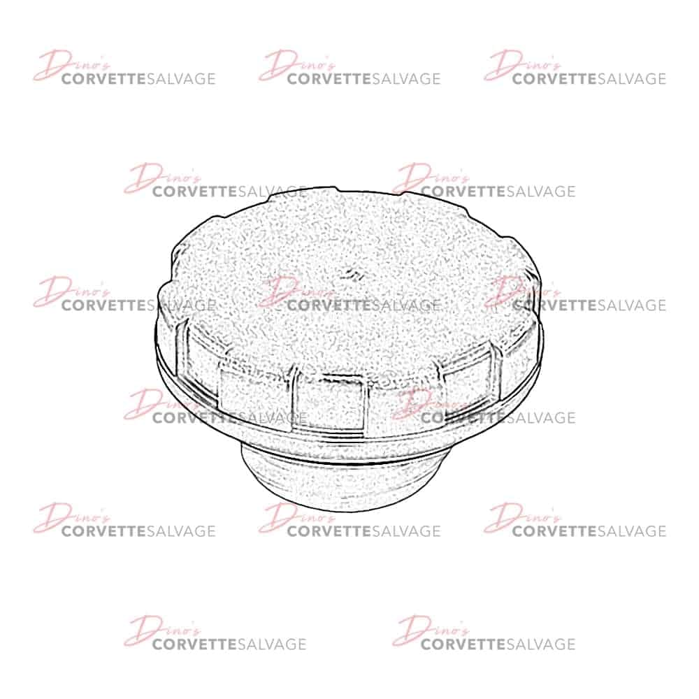 C3-C4 Used Fuel Tank Filler Cap w/o Handle 1978-1992