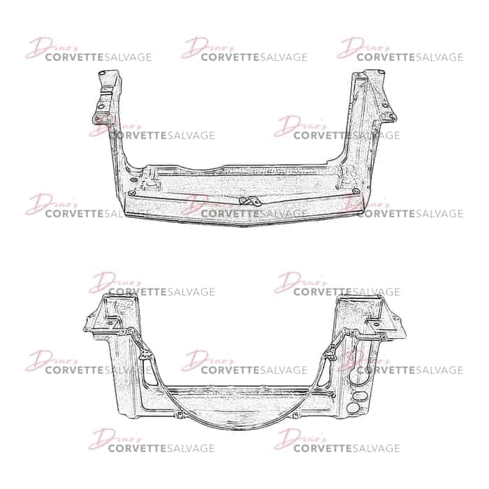 C4 Used Lower Radiator Support 1984-1996