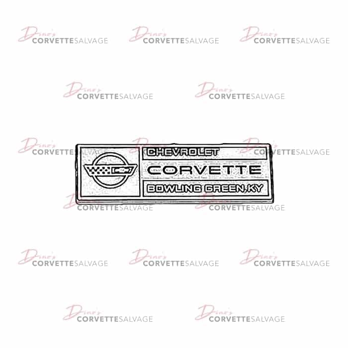 C4 Used Under Hood Bowling Green Emblem 1984-1993