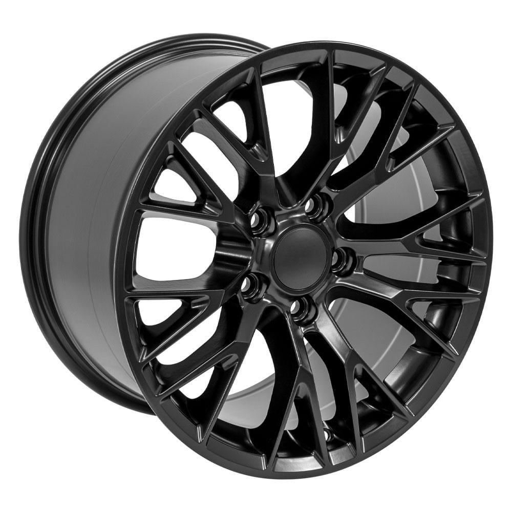 C4-C5 New Satin Black 17x9.5 Wheel (CV22) 1988-2004