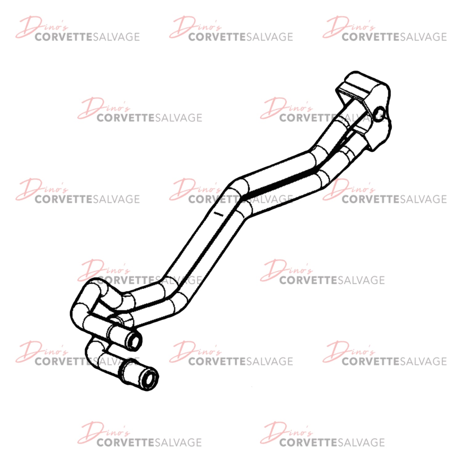 C6 Used Heater Inlet & Outlet Pipe 2005-2013