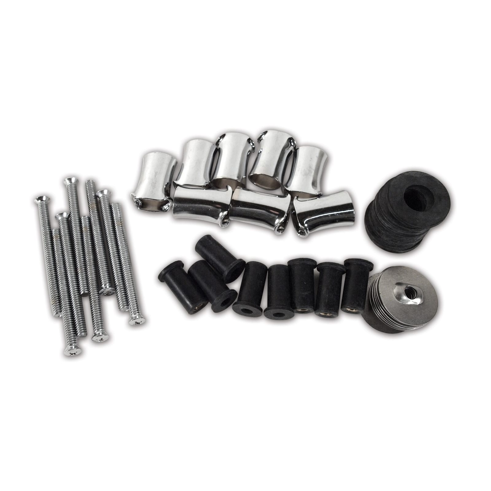 C3 New Luggage Rack Hardware Kit, 6 & 8 Hole Stainless Steel 1968-1982