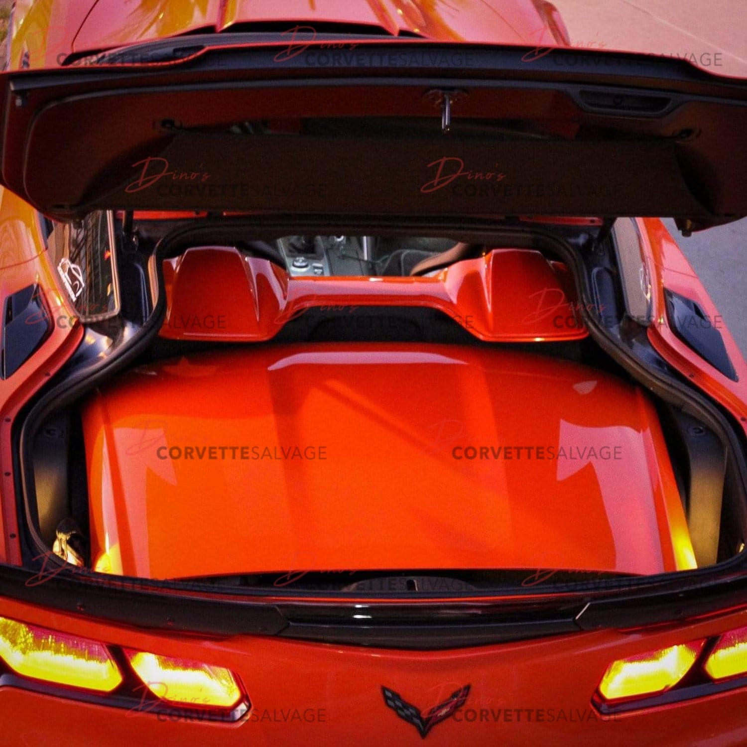 C7 Corvette Coupe New Waterfall Storage Compartment 2014-2019 Installed