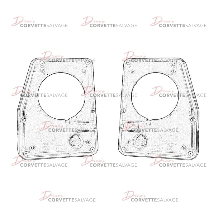 C4 Used Coupe Rear Bose Radio Speaker Housing 1990-1996