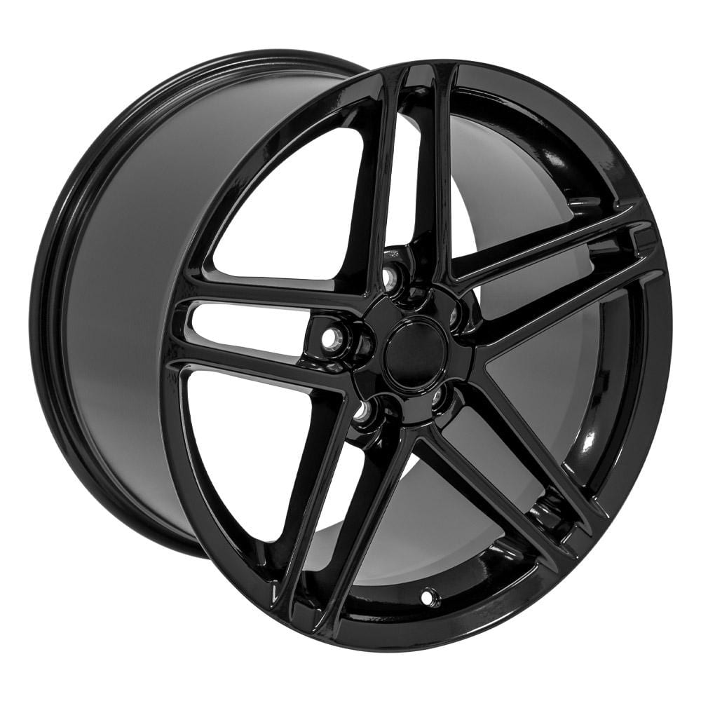 C4-C5 New Gloss Black 18x10.5 Wheel (CV07A) 1988-2004