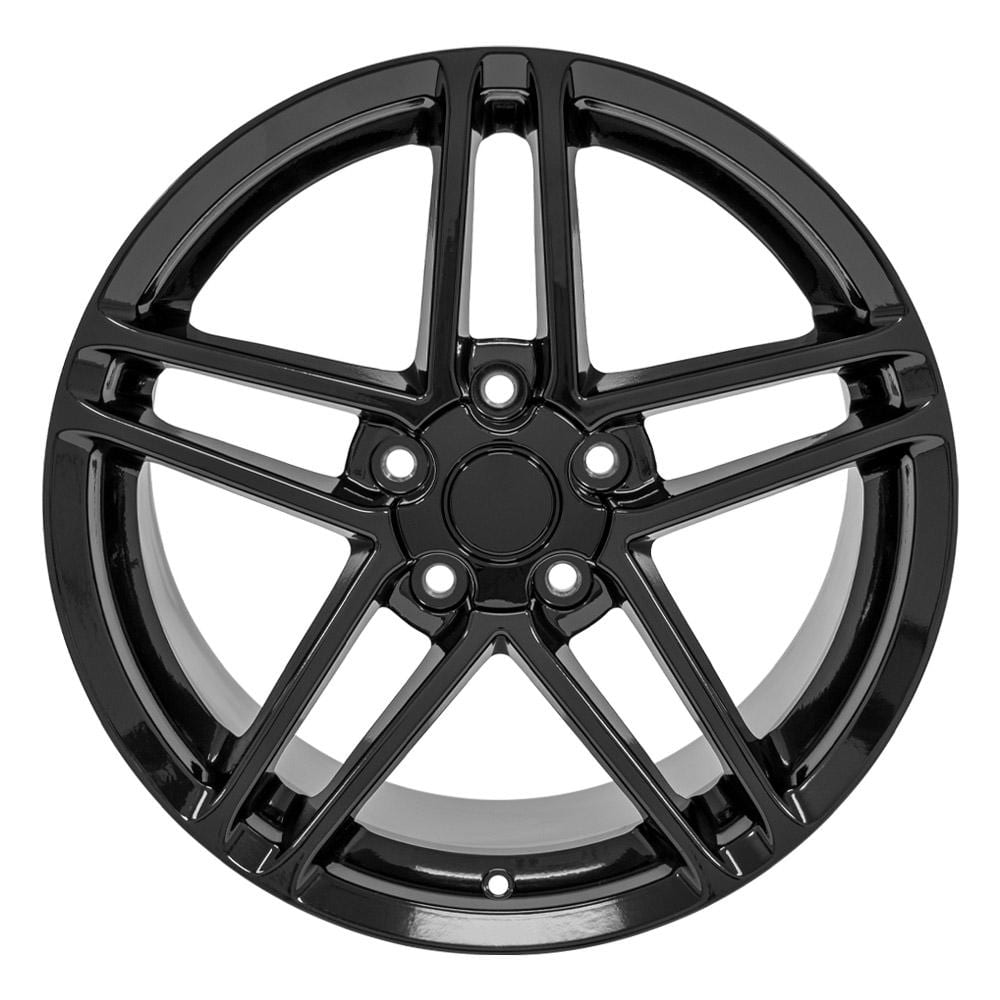 C4-C5 New Gloss Black 18x10.5 Wheel (CV07A) 1988-2004
