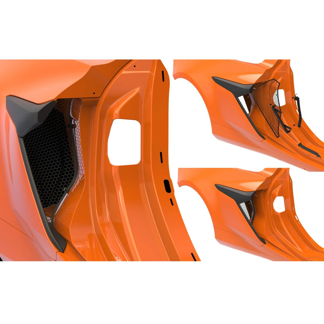 New C8 Z06 GS E-Ray Side Intake Radiator Guards 2023-2026