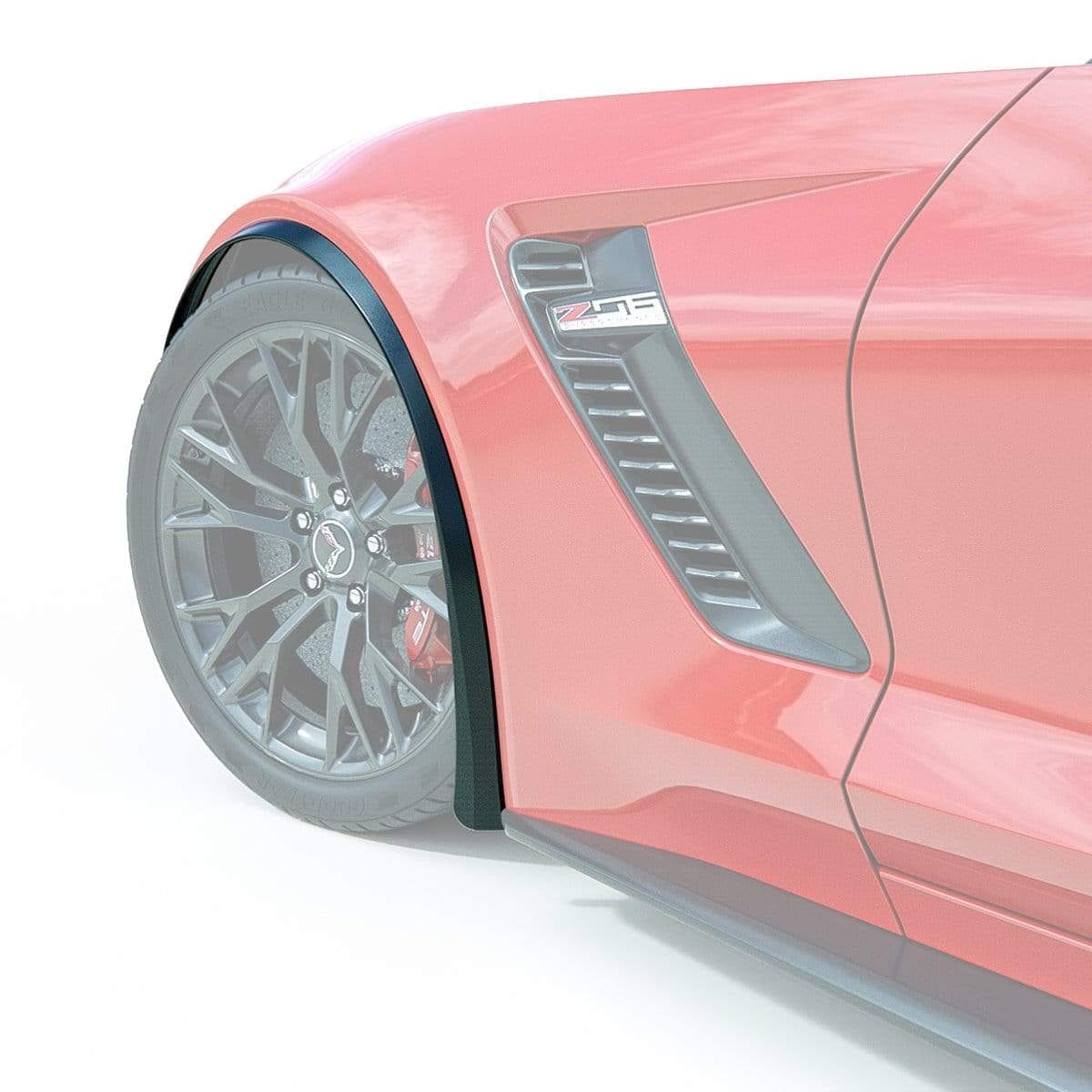 New C7 XL Front Fender Extensions in Add XL rear Rockguards 2015-2019
