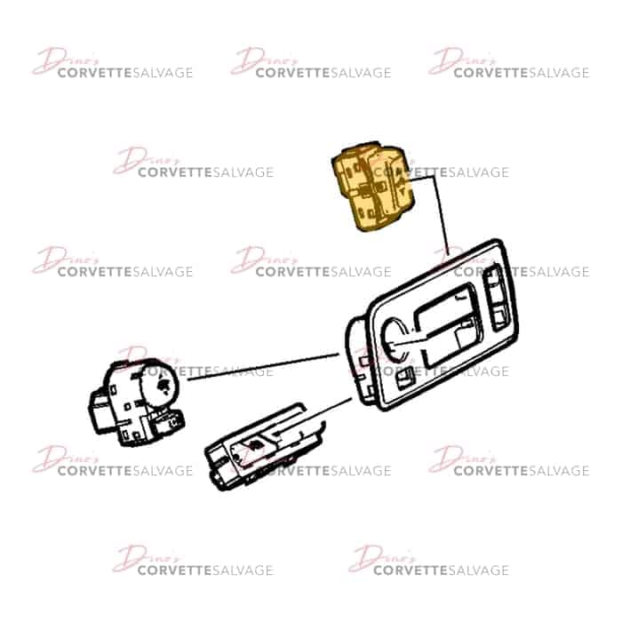 C7 Used Convertible Folding Top Switch 2014-2019