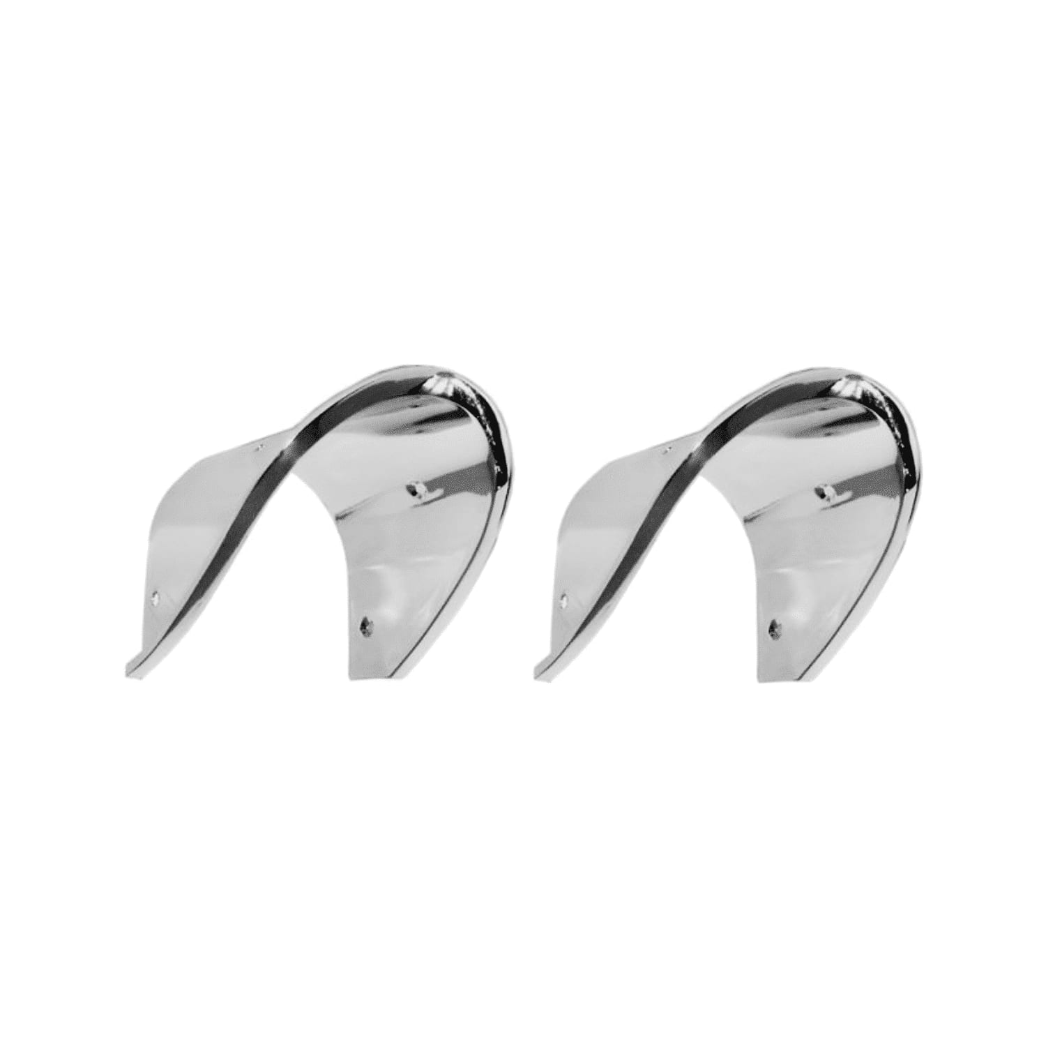 C3 New Rear Exhaust Bezel Set (Die Cast) 1968-1969