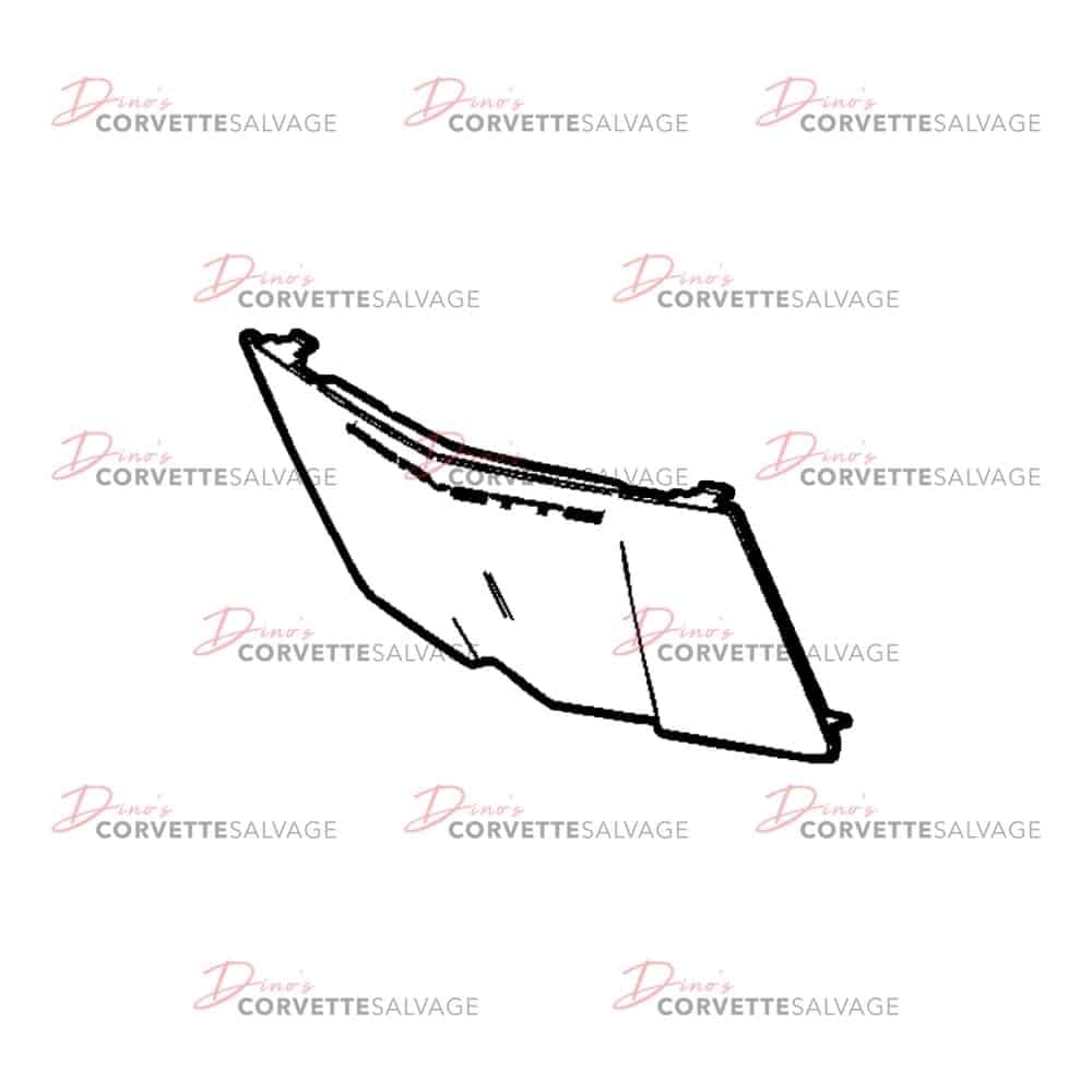 C8 Used Front License Plate Mount Trim Cover 2020