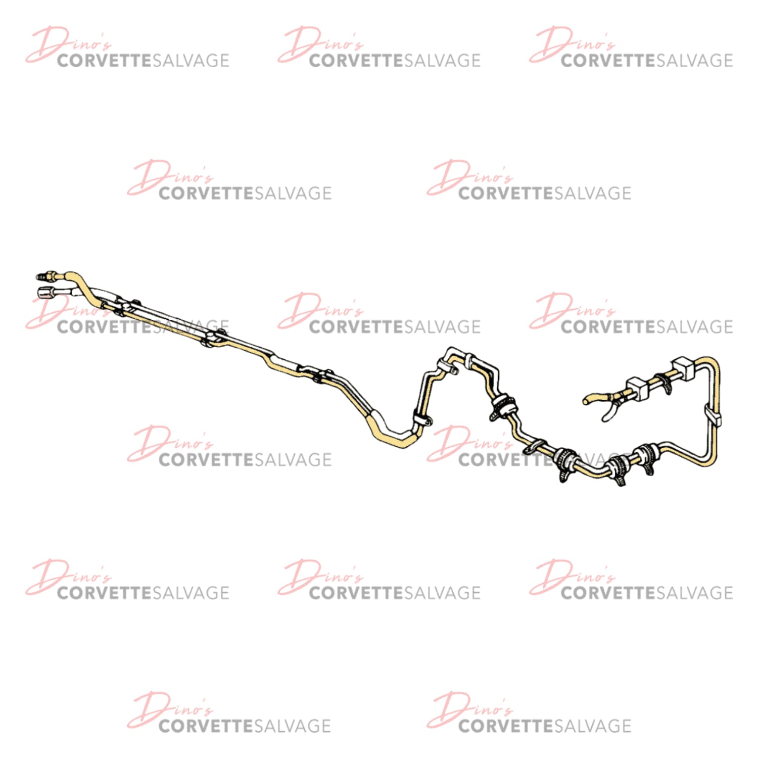 C4 Used Rear Fuel Feed Pipe 1994-1996