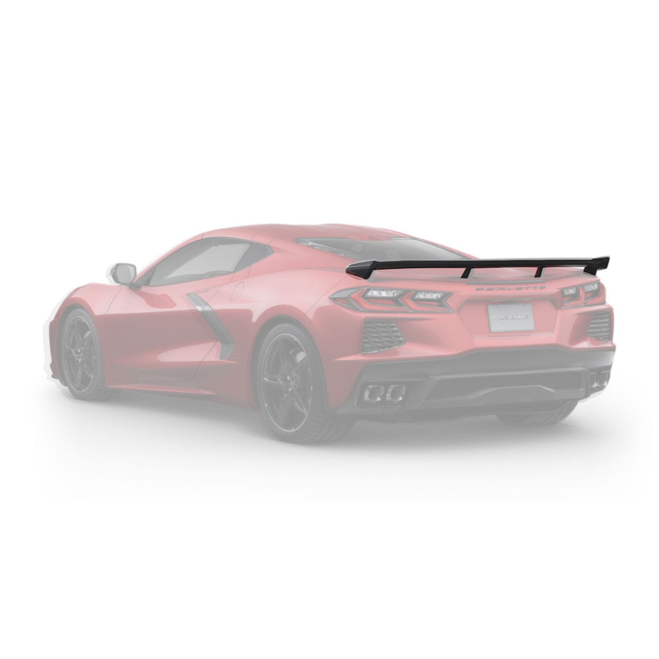 New C8 Stingray Z51 Mid Wing in Carbon Flash Black 2020-2026