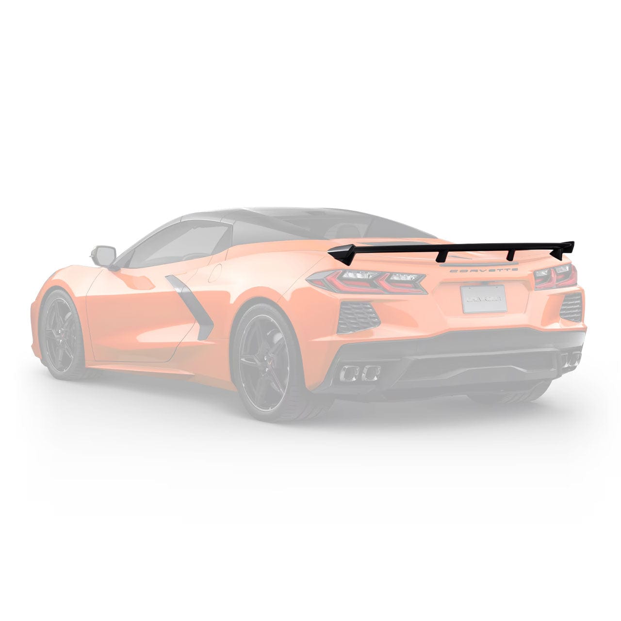 New C8 Stingray Z51 Mid Wing in Carbon Flash Black 2020-2026