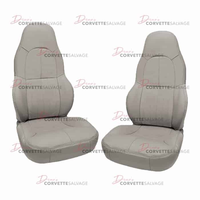 C5 New Pewter Leather Standard Seat Cover Set 1997-2004