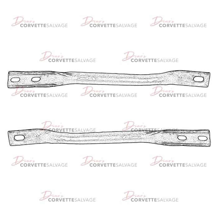 C4 Used Front Impact Bar Skid Plate Extension 1984-1990