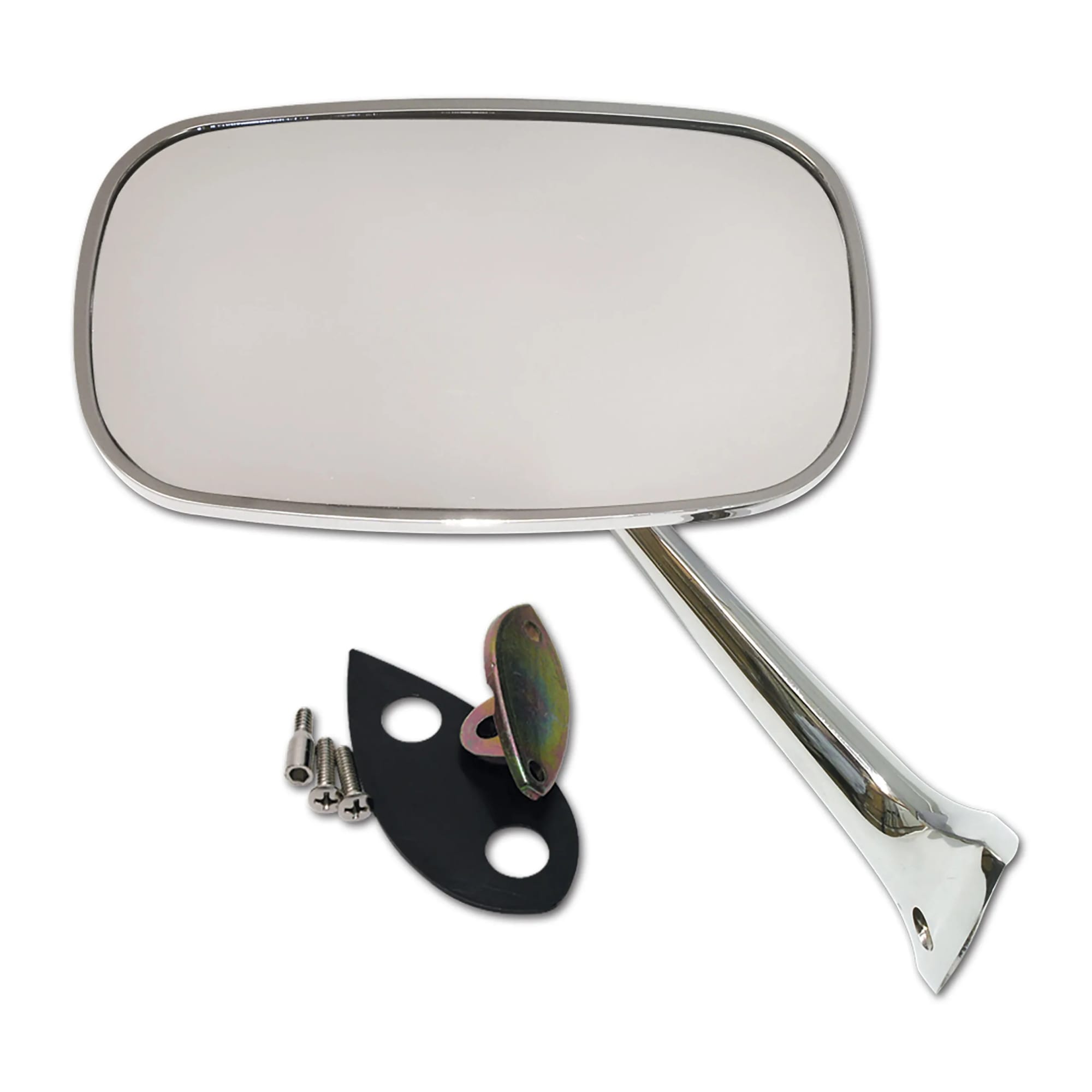 C3 New Driver-Side Outside Mirror with Mounting Kit 1975-1979