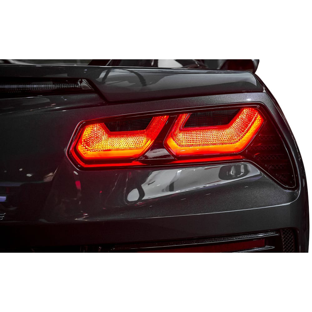 C7 New Tail Light Blackouts - Dark Smoked Lamin-X 2014-2019