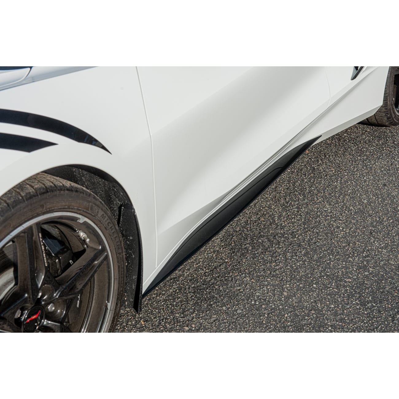 C8 New Custom Painted Z51 Style Add-On Side Skirts 2020-2026