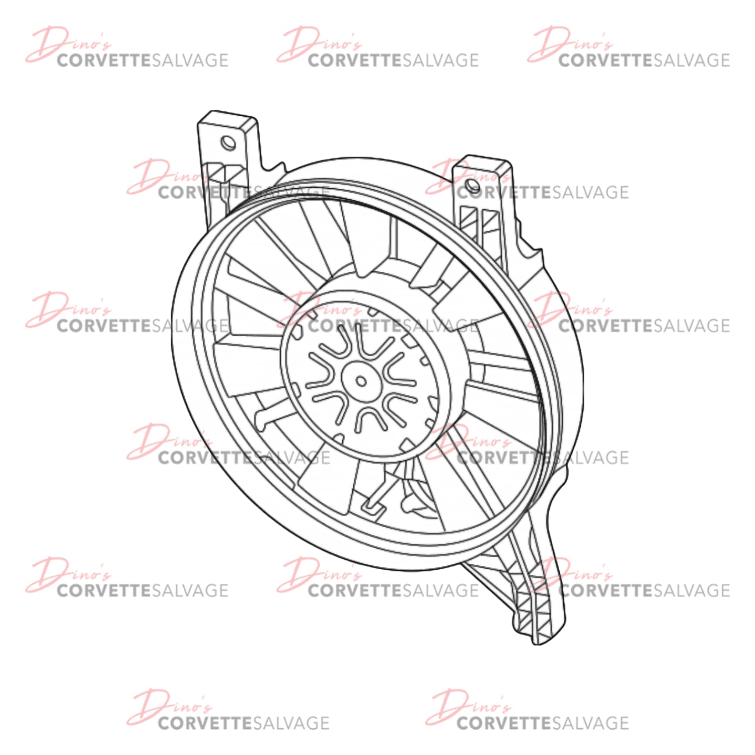 C8 Used Engine Coolant Fan 2020