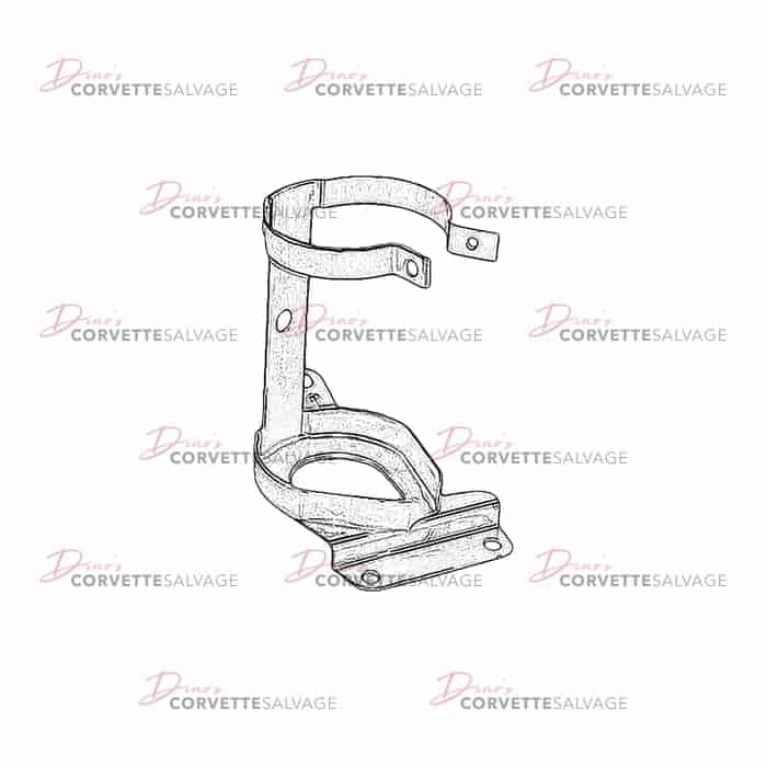 C4 Used Convertible Power Steering Fluid Reservoir Bracket 1986-1987