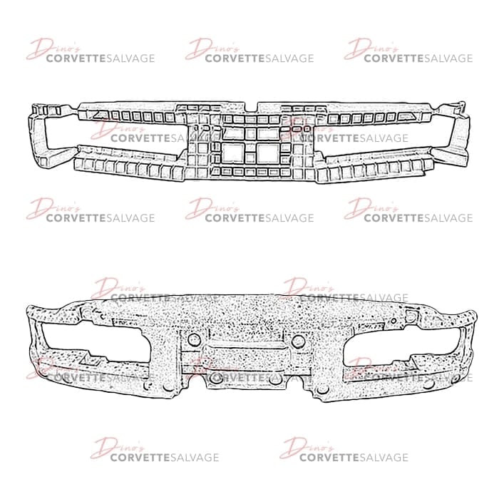 C4 Used Front Bumper Impact Absorber 1984-1996