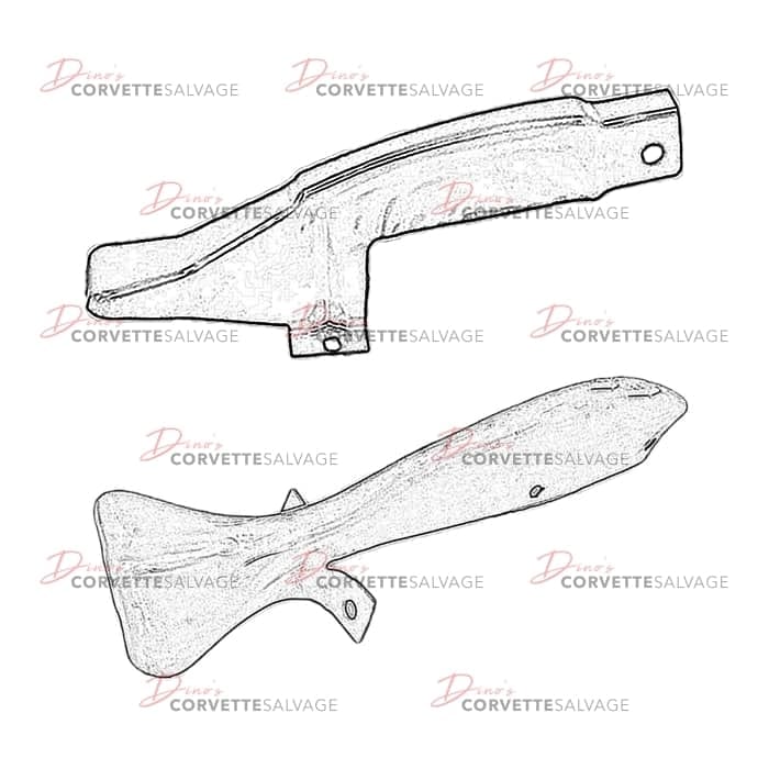 C4 Used Front Bumper Impact Bar Skid Plate 1984-1996