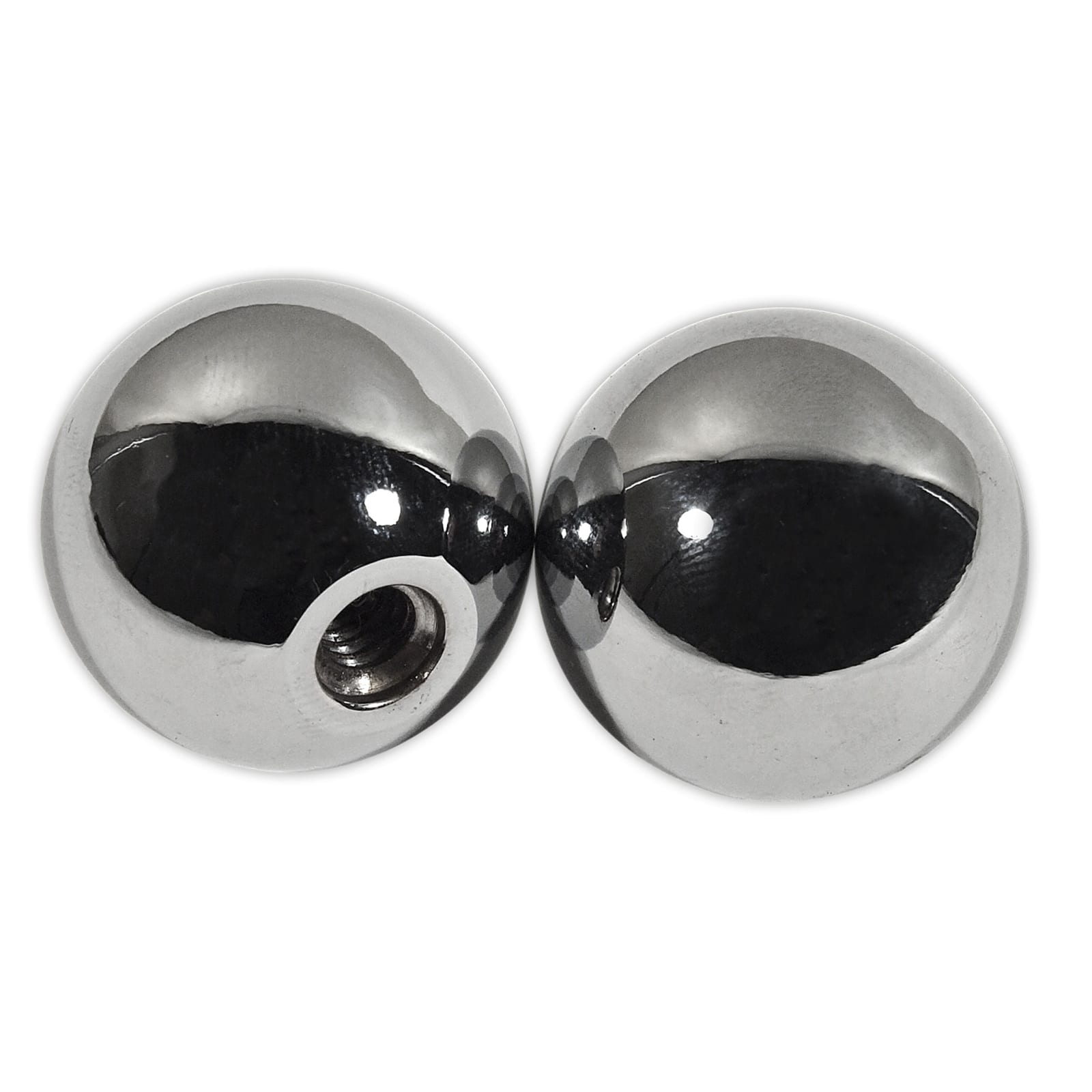 C2-C3 New Seat Adjuster Knobs, Chrome - Metal 1967-1978