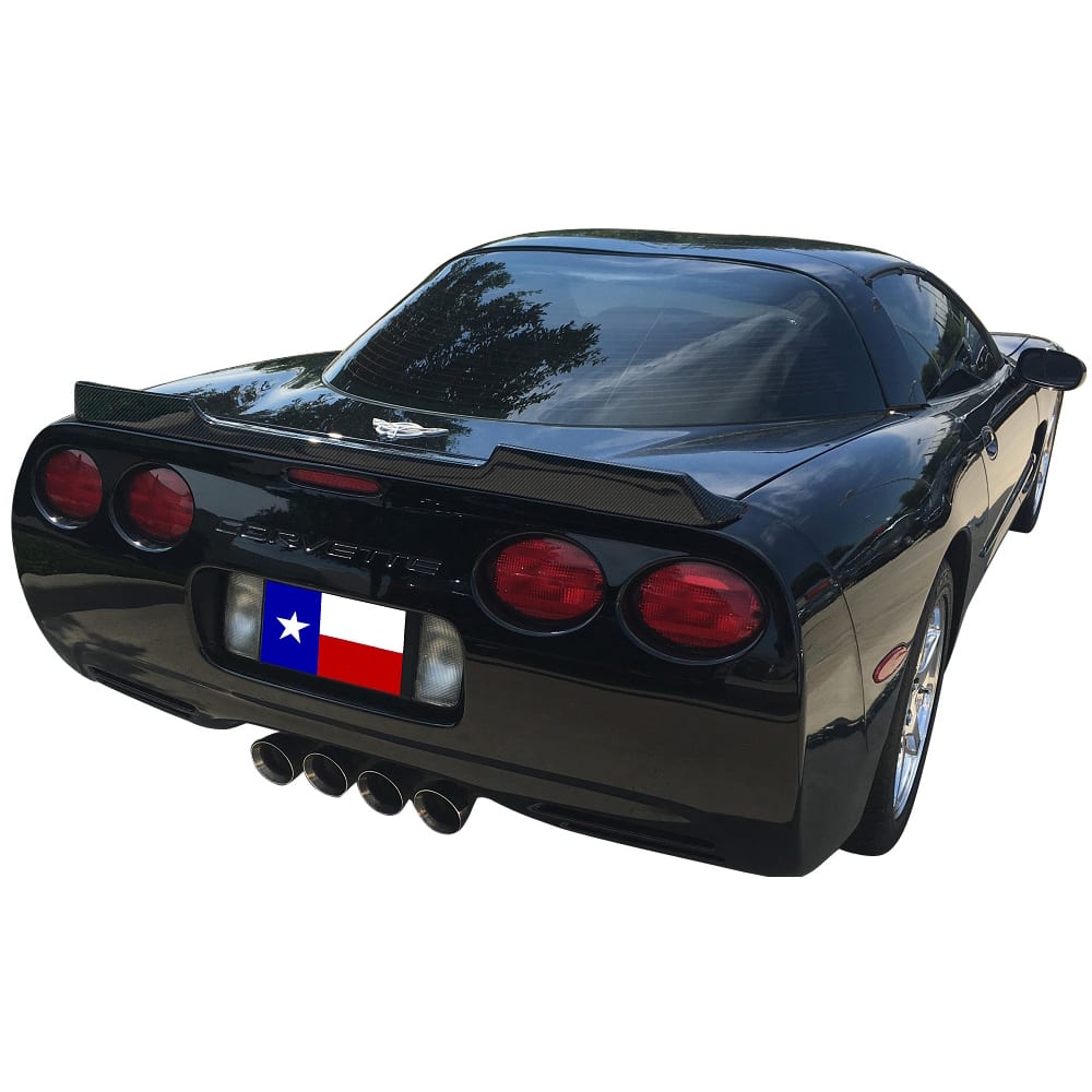 C5 New Hydro Carbon Fiber Wicker Bill Spoiler - No-Drill Design 1997-2004