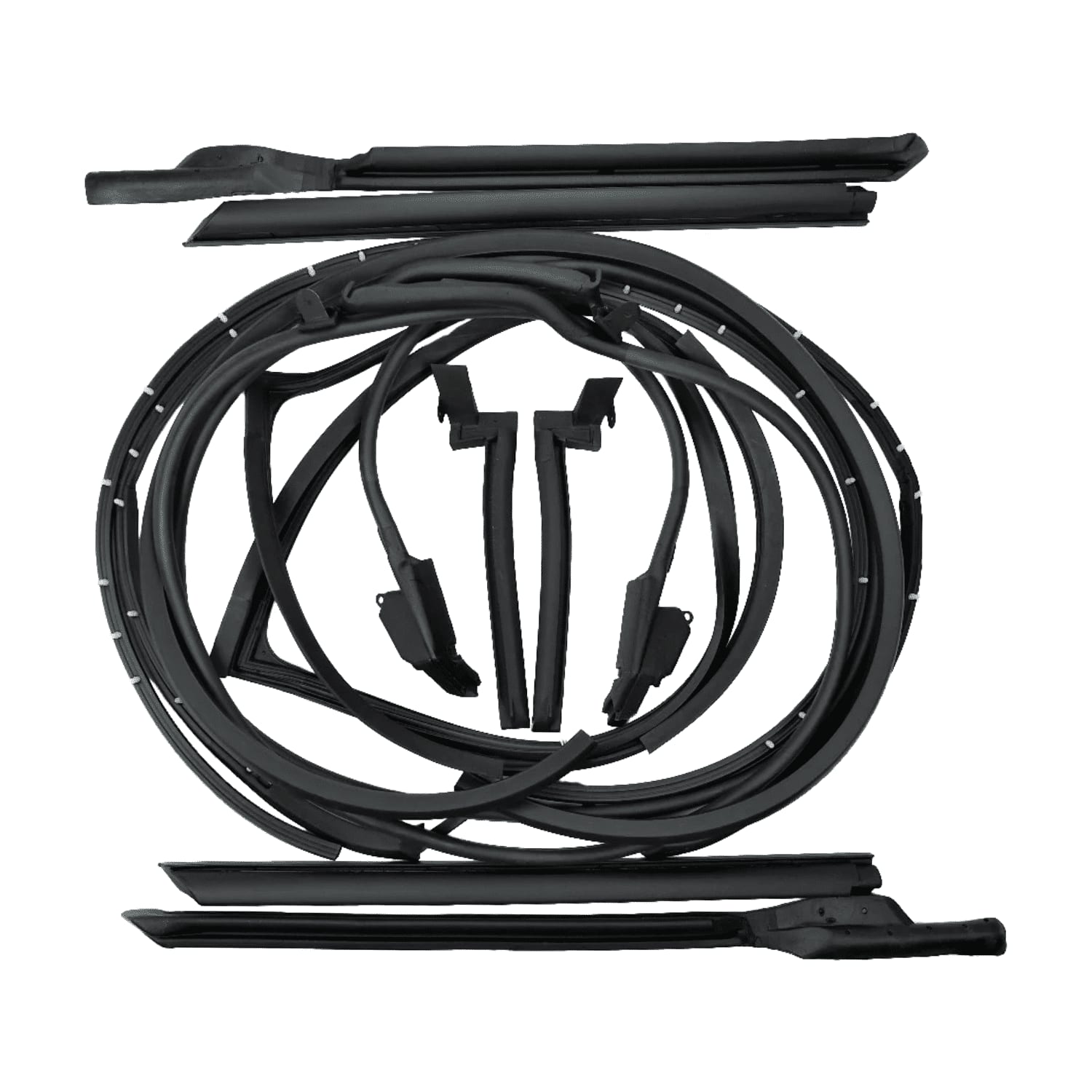 C3 New Coupe 12-Piece T-Top/Door Weatherstrip Kit 1968