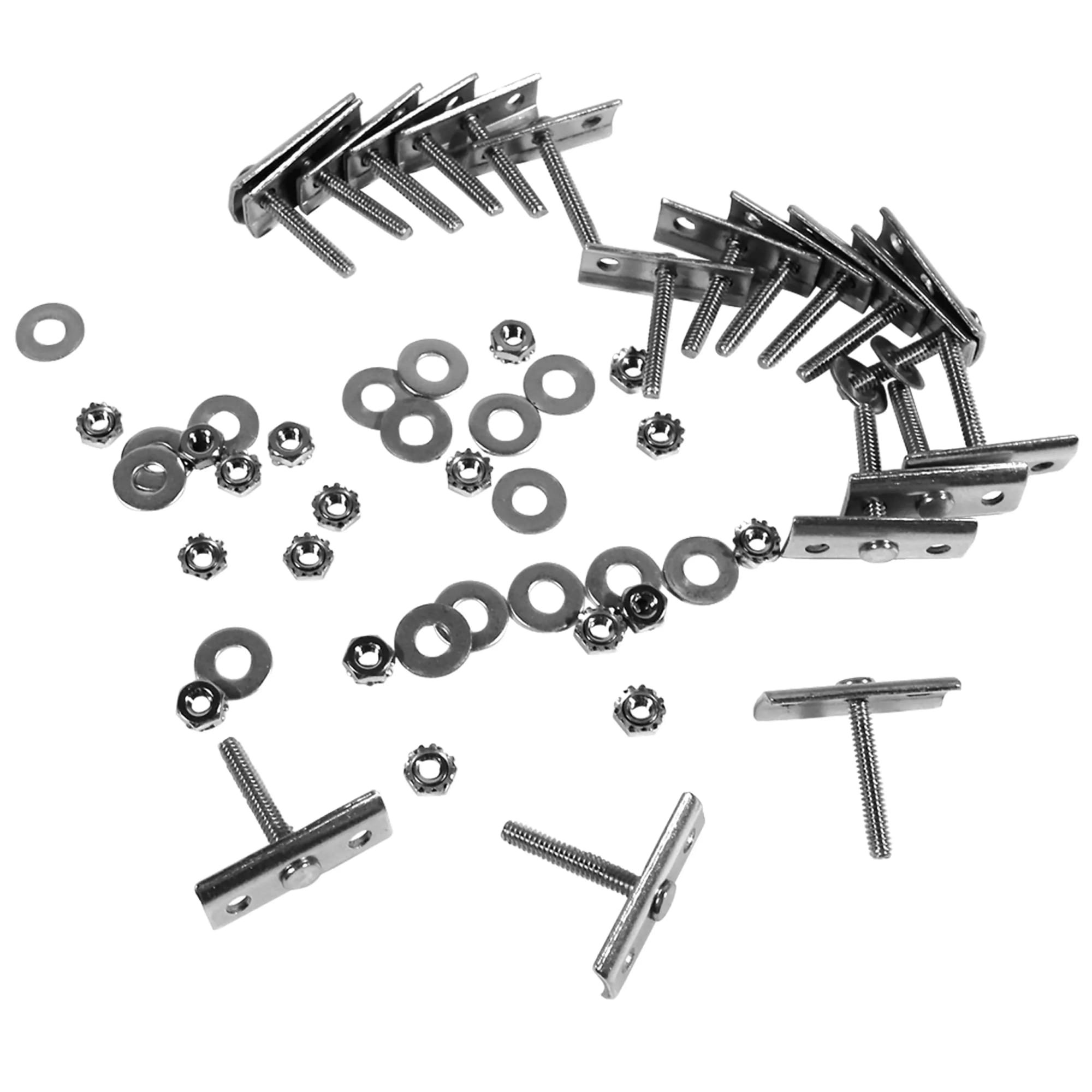 C3 New Bumper Retainers, Front/Rear Stainless Steel 18 Piece 1973-1982