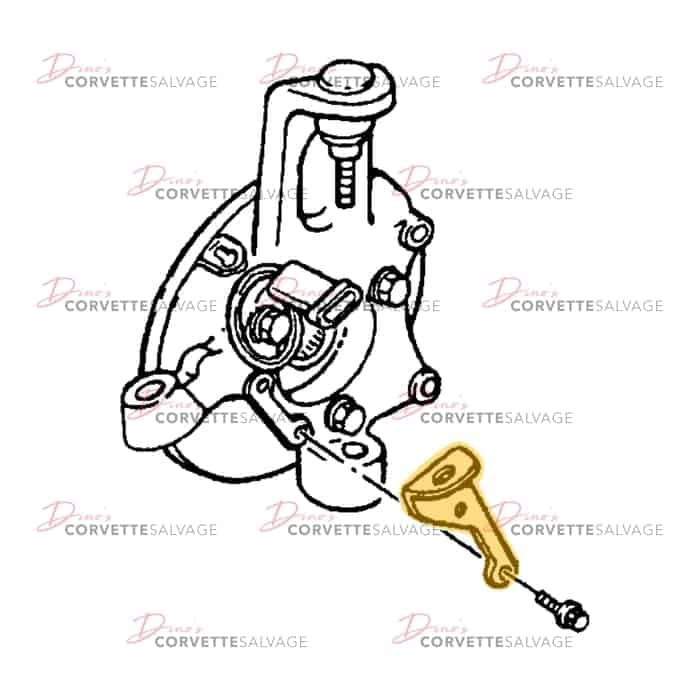 C5 Used Parking Brake Cable Bracket 1997-2004