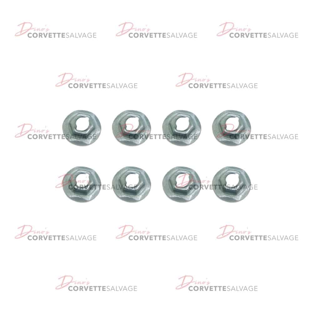 C3 Used Side Marker & Cornering Light 8-Piece Nut Set Late 1974-1982