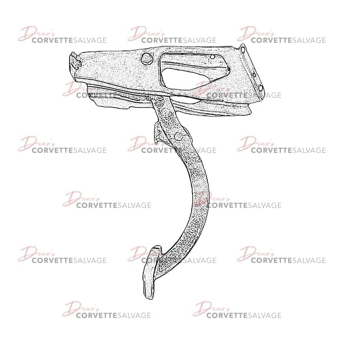 C4 Used Brake Pedal Assembly 1984-1989