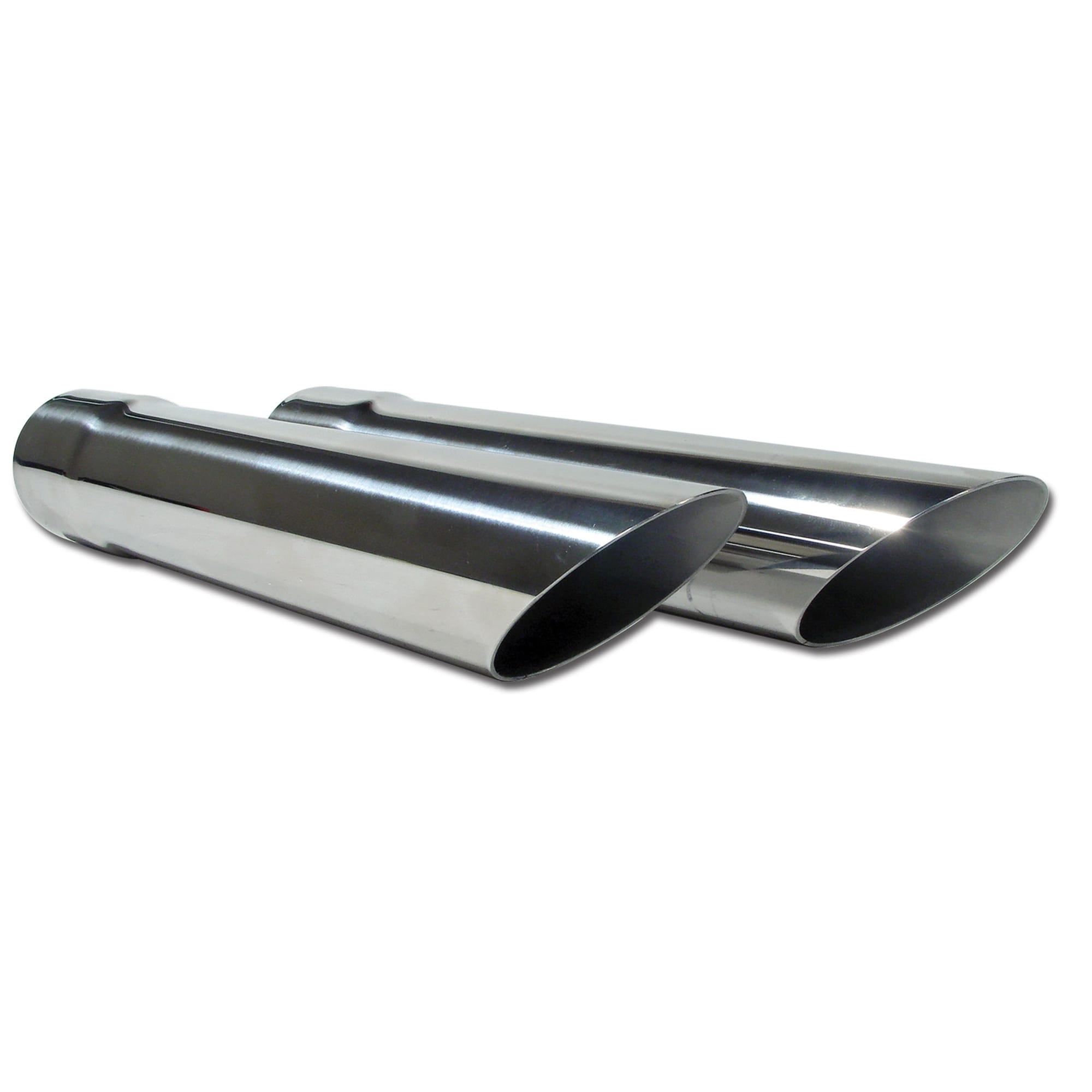 C2 New Exhaust Extensions - Stainless Steel with Weld & Numbers 1963-1967