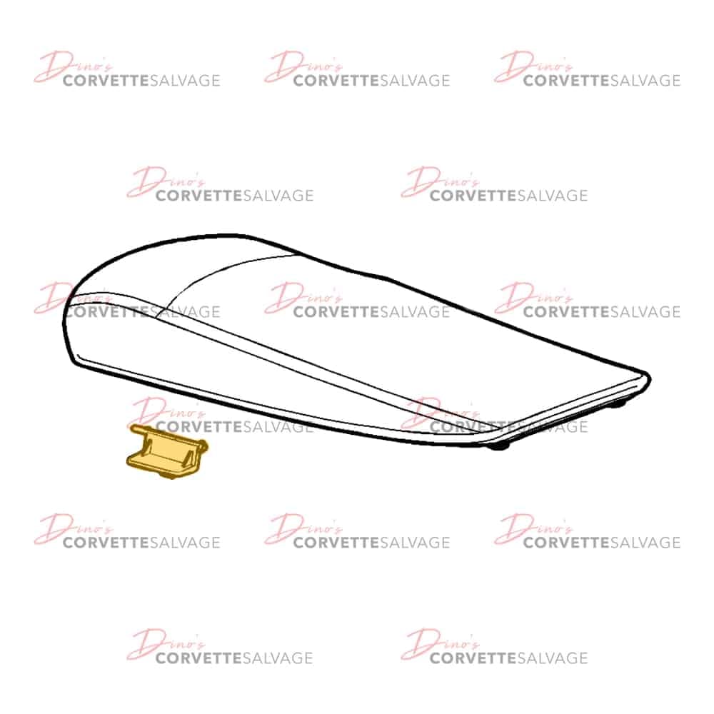 C6 Used Armrest Door Latch 2005-2013