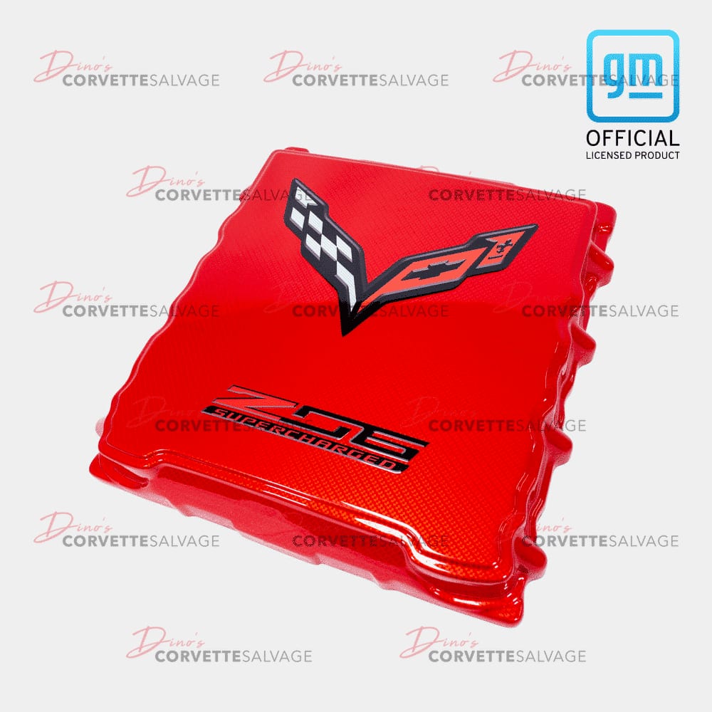 C7 New Hydro Carbon Fiber Super Charger Cover 2014-2019 image 2