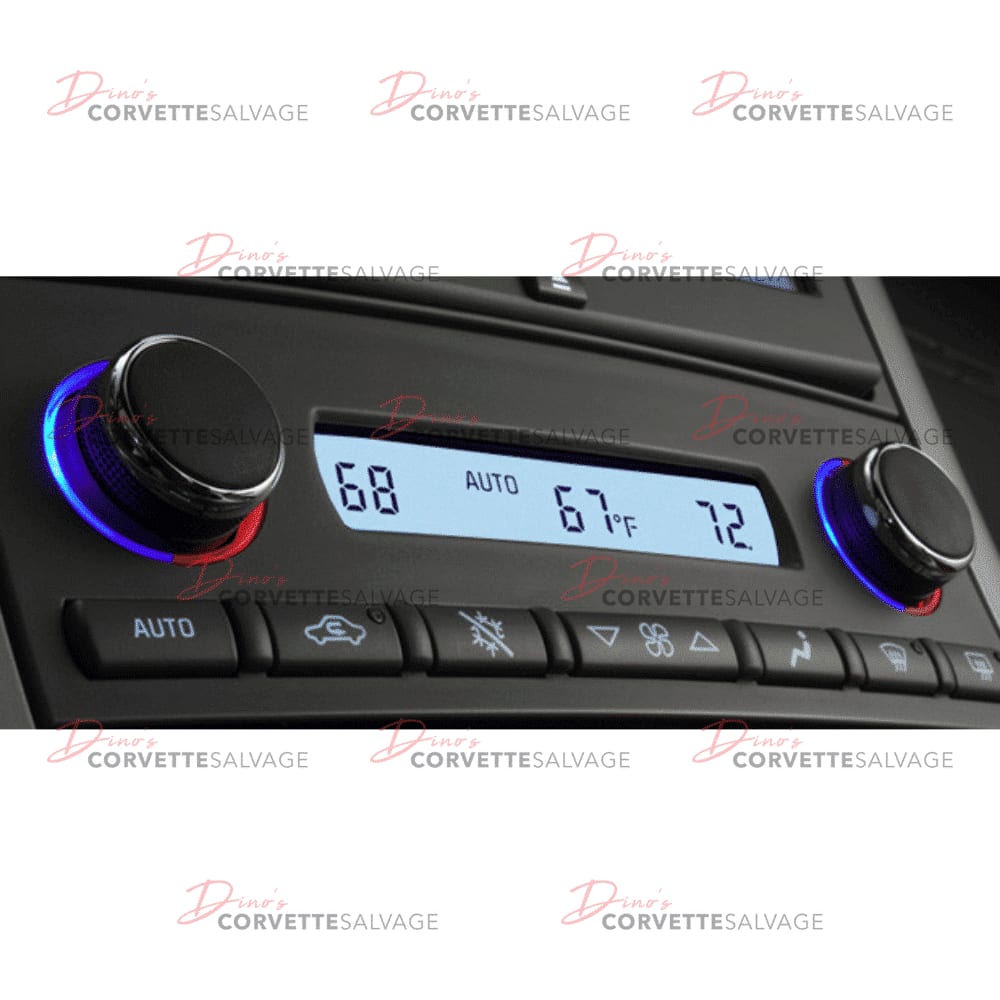 C6 Used Heater & Air Conditioner Control Temperature Chrome Knob 2005-2013