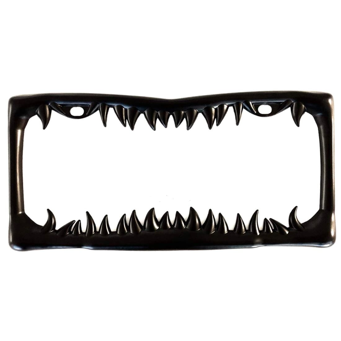 C1-C8 New Black Shark Tooth License Plate Frame 1953-2026