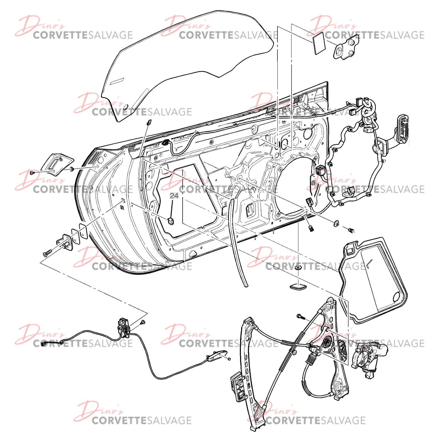 C7 Used Door Assembly 2014-2019