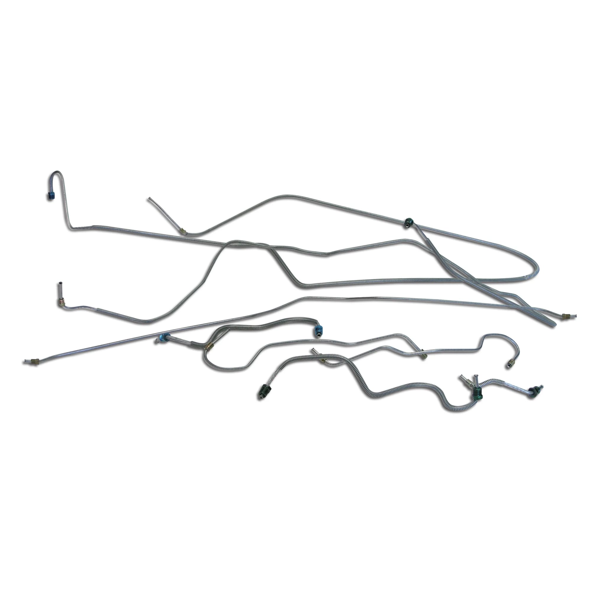 C3 New Brake Line Set, with Power Brake 1970-1973