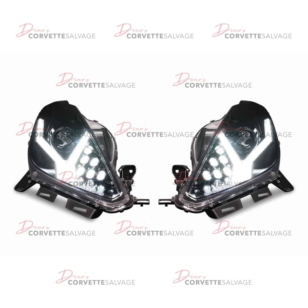 C7 Corvette Morimoto XB LED Headlight Set 2014-2019 View 2
