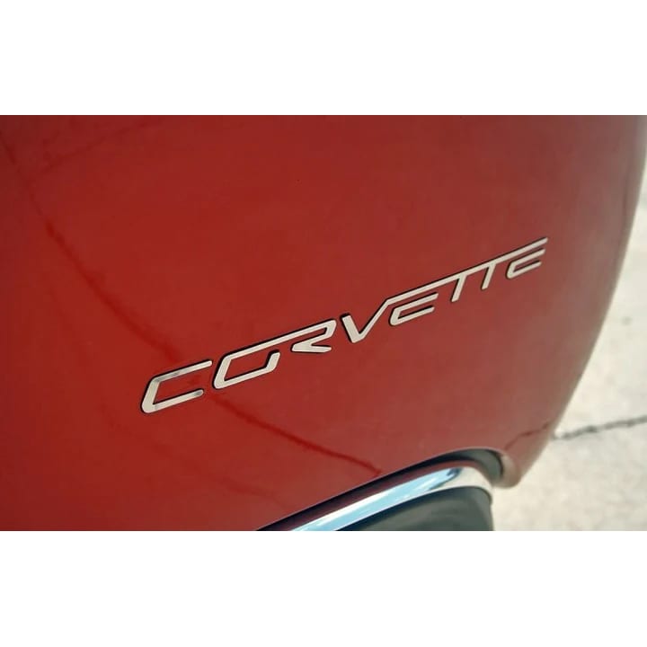 C6 New Rear Bumper Corvette Lettering - Chrome Acrylic 2005-2013
