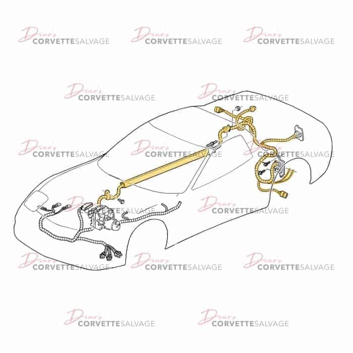 C5 Used Automatic Transmission Wiring Harness 2004