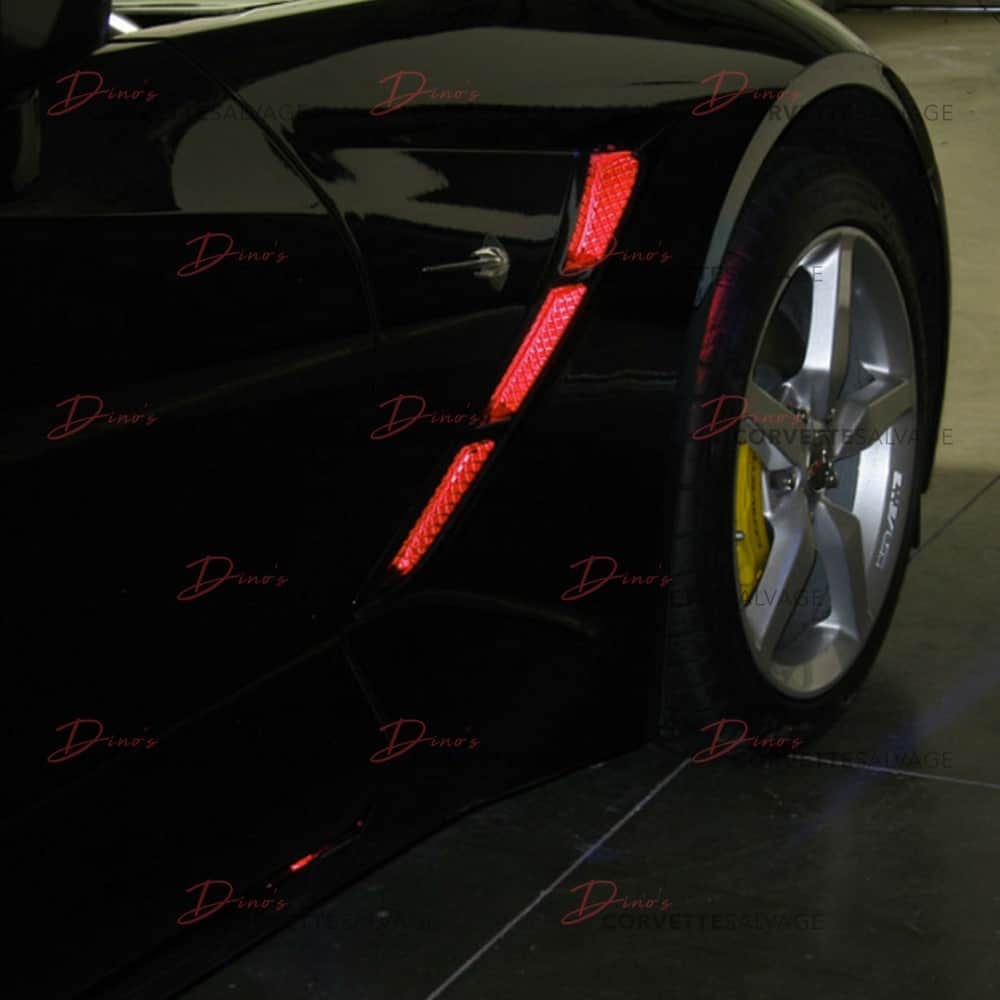 C7 Corvette New Fender Cove SuperBright Red LED Kit 2014-2019