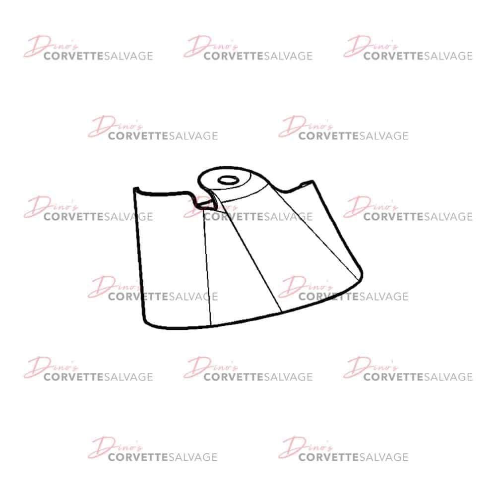 C7 Used Engine Mount Heat Shield 2014-2019