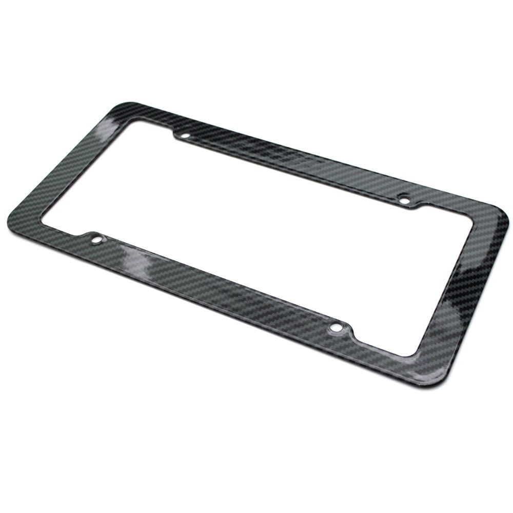 C5-C7 New Hydro Carbon Fiber Plastic License Plate Frame - Pair 1997-2019