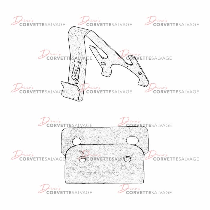 C4 Used Front Turn Signal & Fog Light Hinge 1984-1996