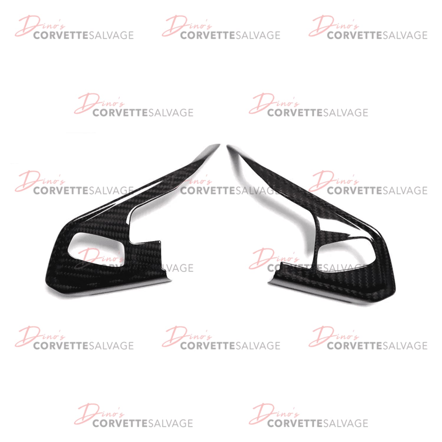 C8 New Carbon Fiber Steering Wheel Button Trim 2020-2024