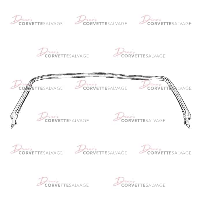 C5 Used Rear Targa Top Weatherstrip 1997-2004
